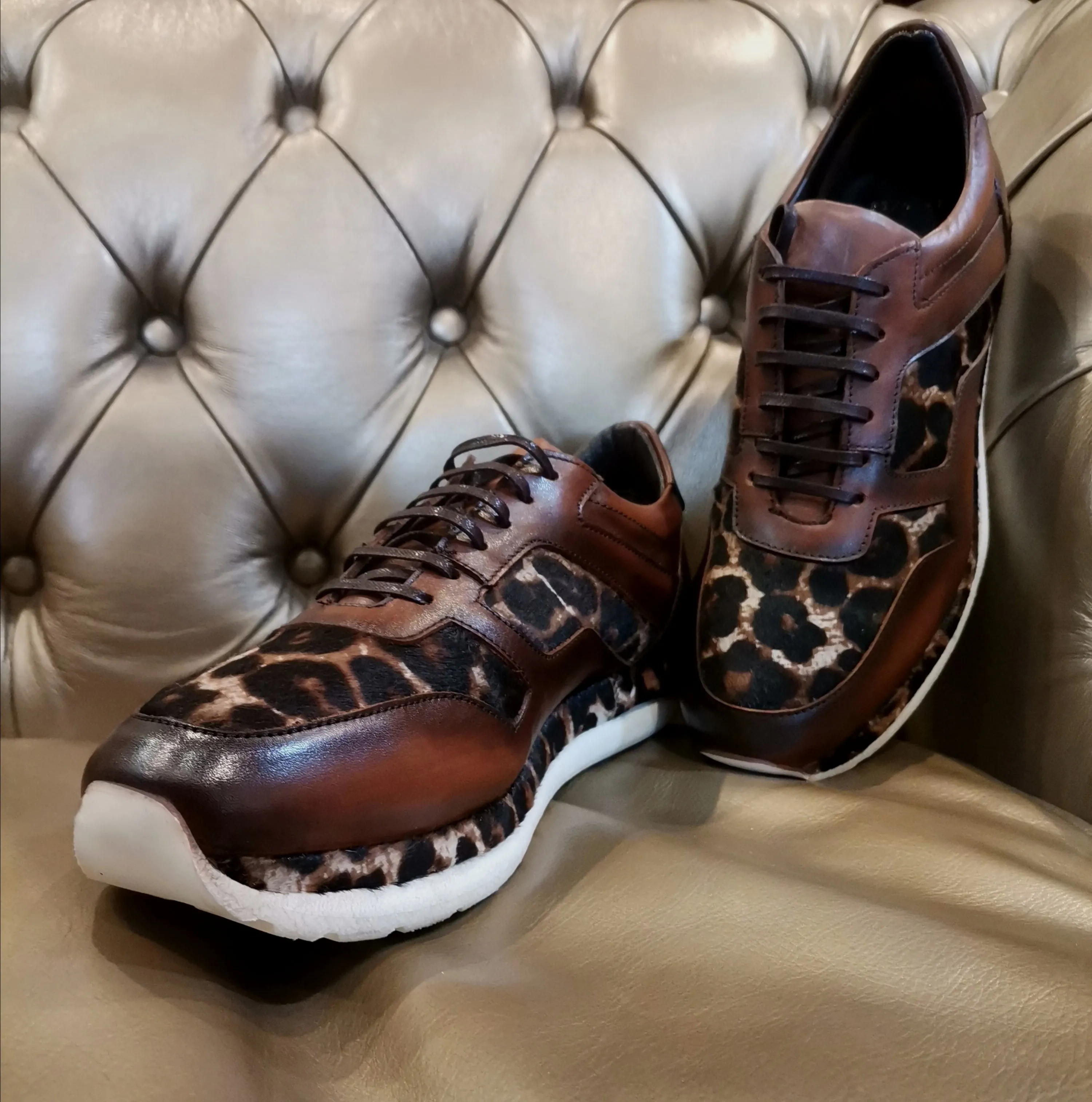 106 B Fabio DIVAYO : Brown/ leopard skin