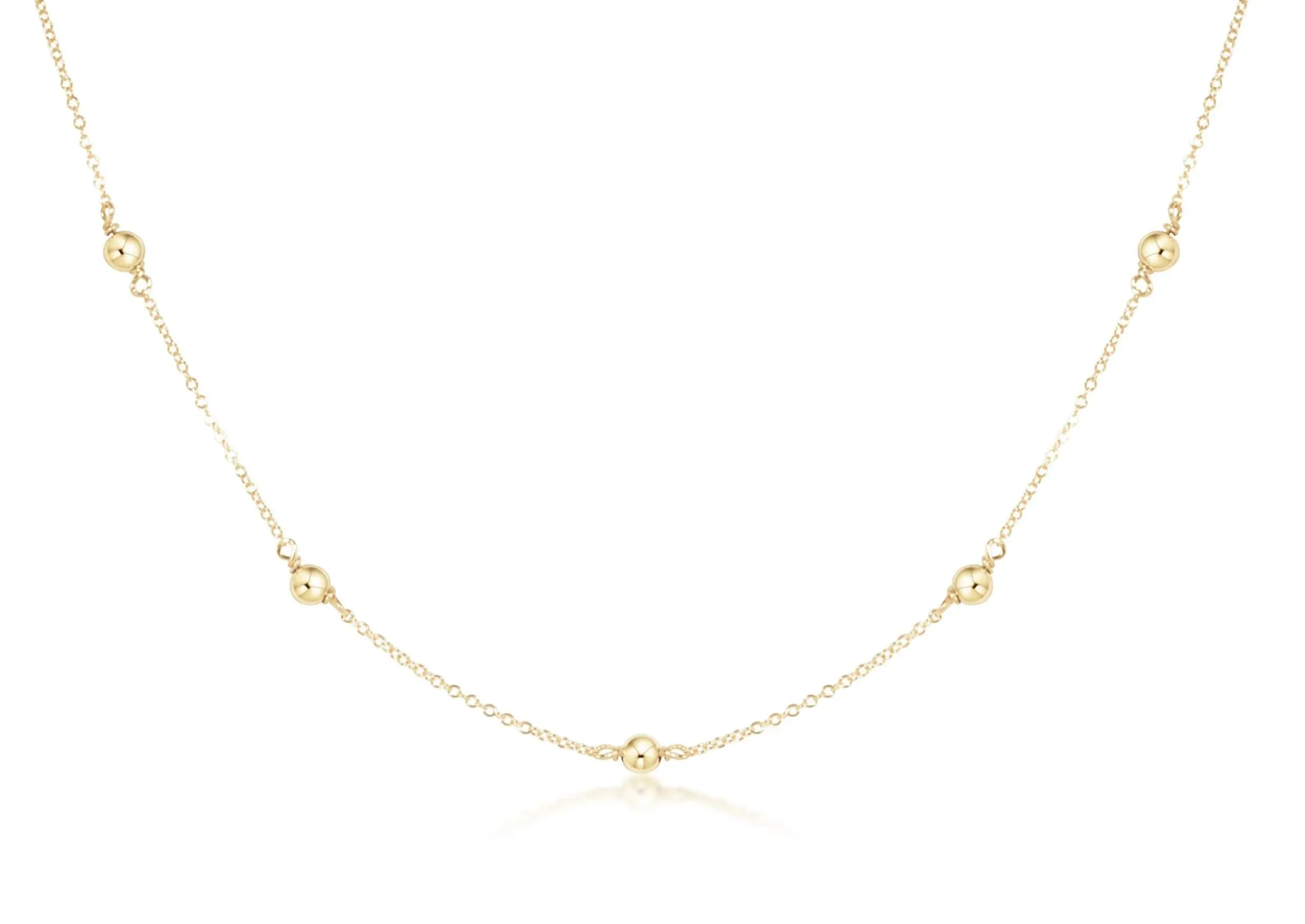 15" Gold Choker Simplicity - Classic 4mm Gold