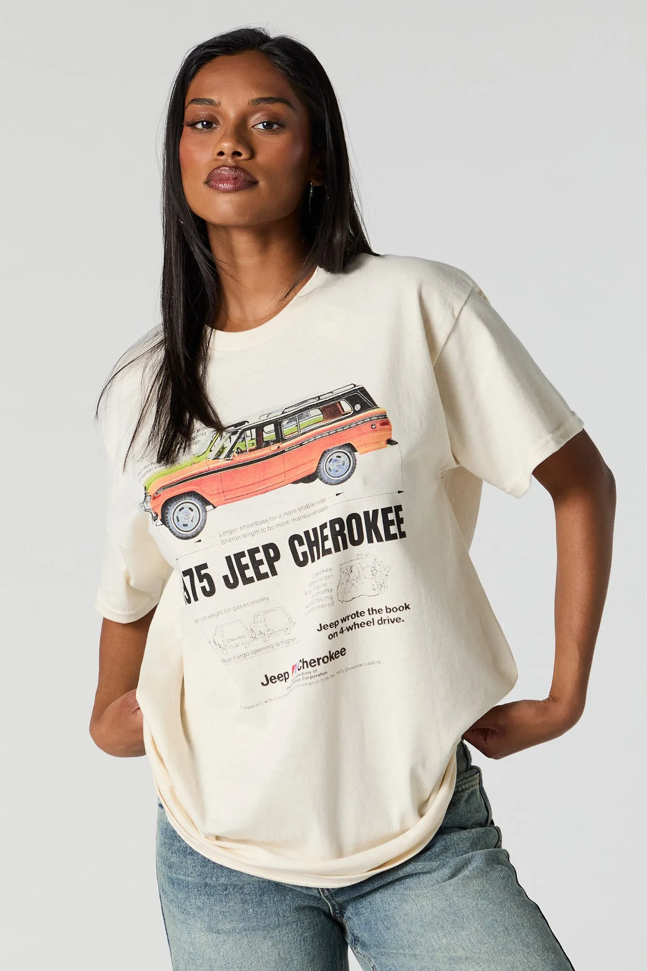 1975 Jeep Cherokee Graphic Boyfriend T-Shirt