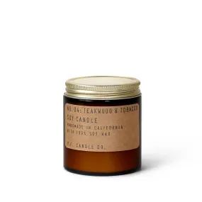 3.5oz Classic Mini Soy Candle (Teakwood   Tobacco)