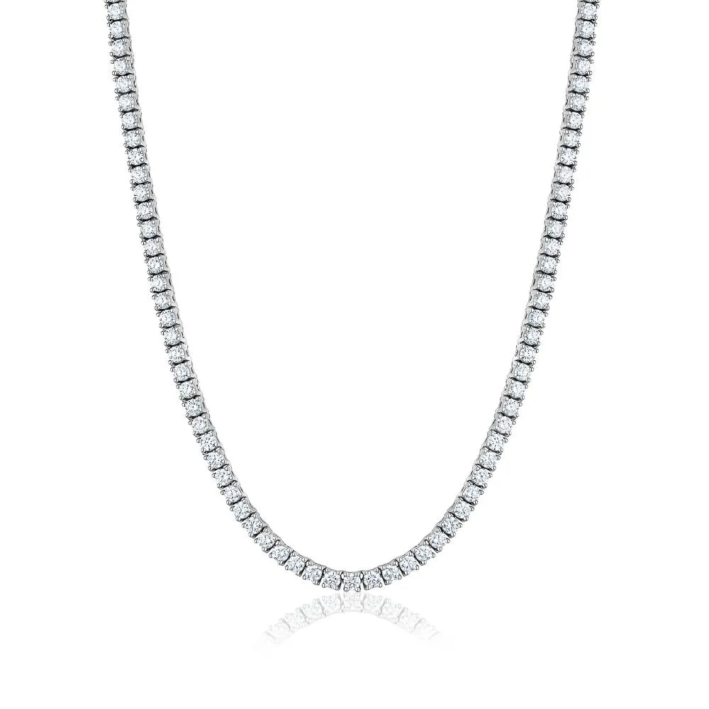 4 Prong Diamond Eternity Necklace (5.03ctw)