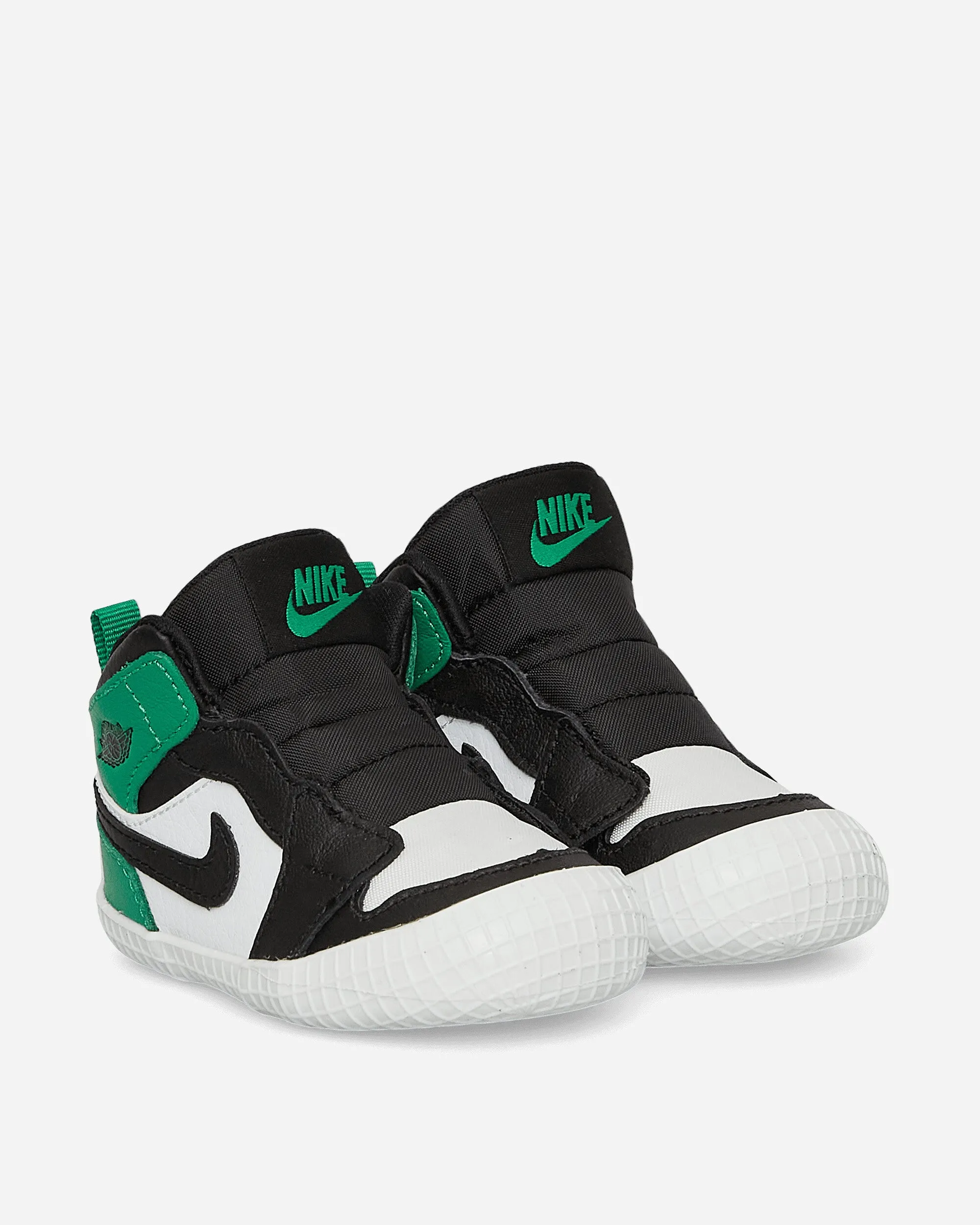 Air Jordan 1 Crib Bootie Sneakers Black / Lucky Green