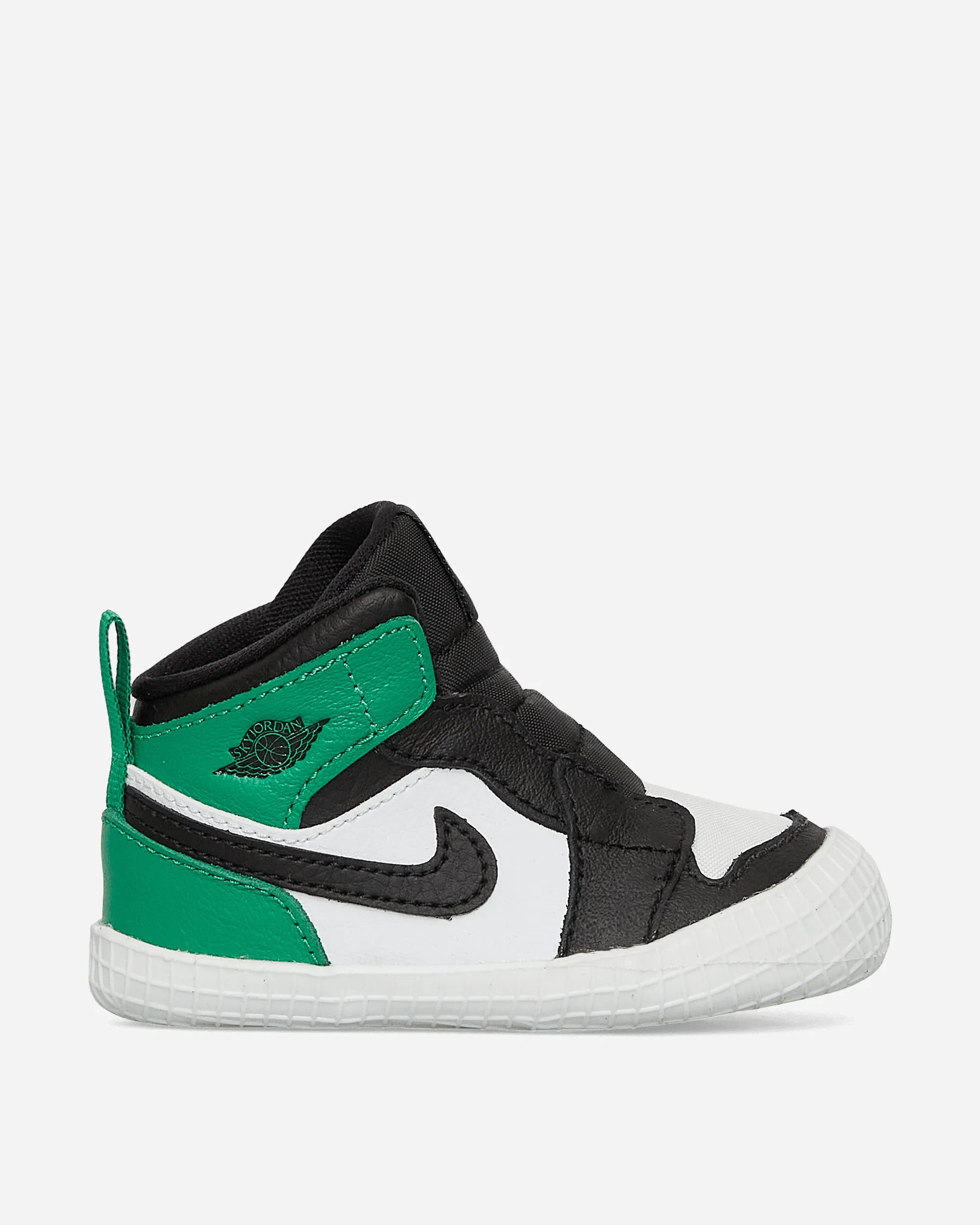 Air Jordan 1 Crib Bootie Sneakers Black / Lucky Green