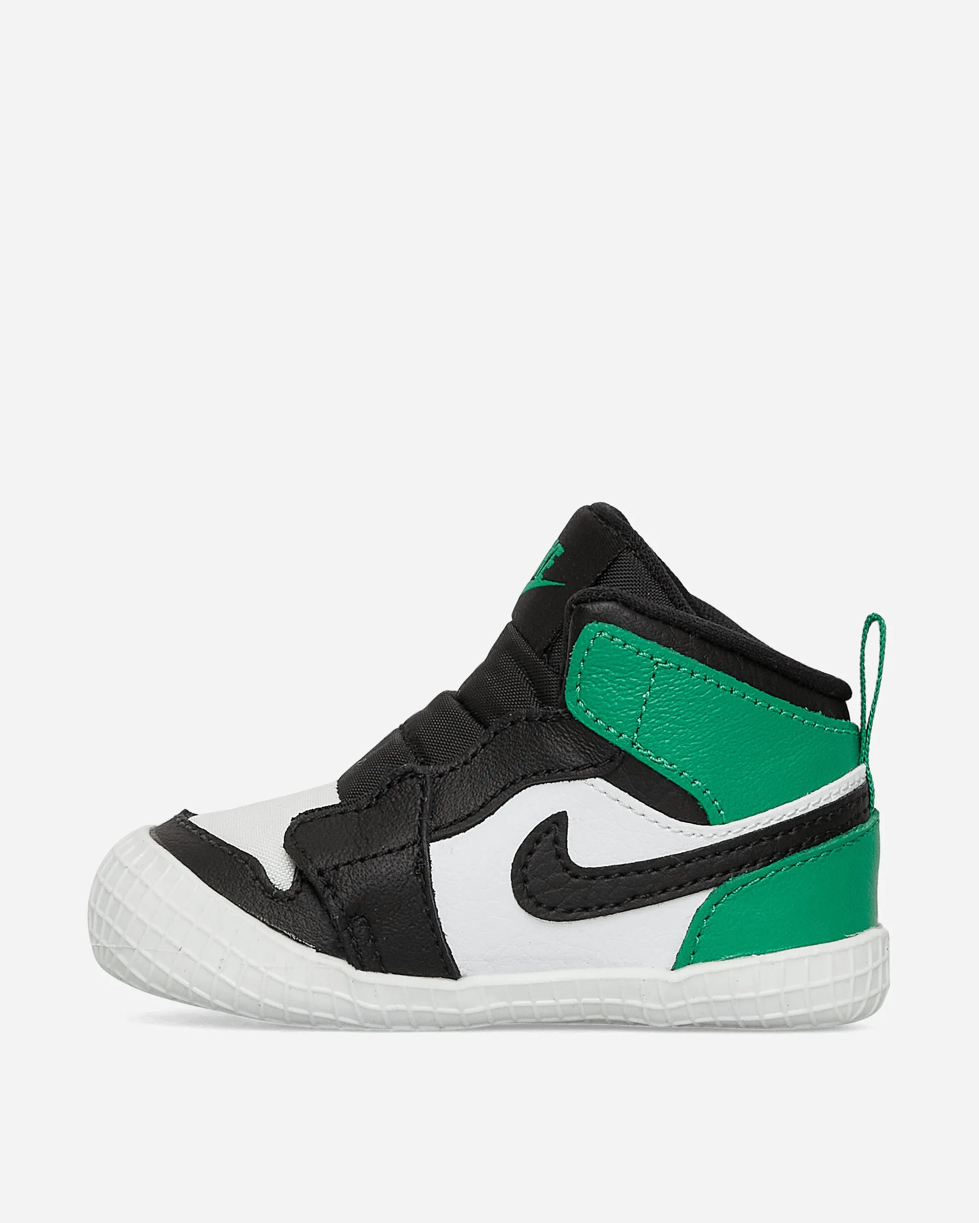 Air Jordan 1 Crib Bootie Sneakers Black / Lucky Green