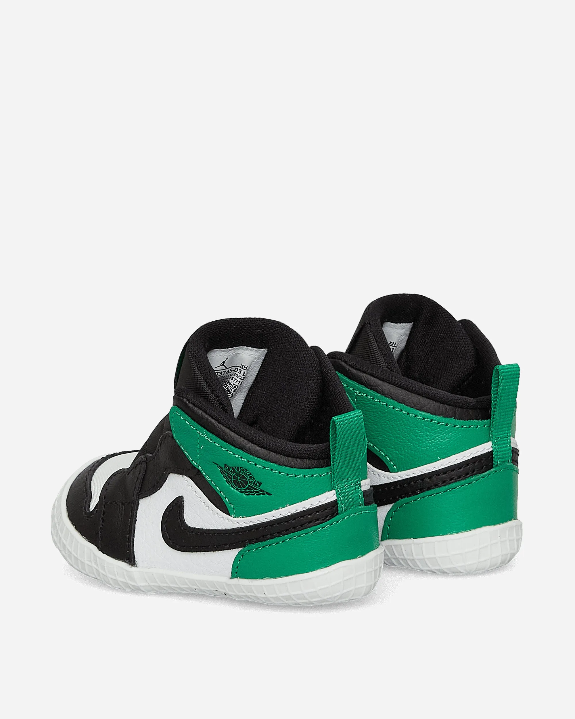 Air Jordan 1 Crib Bootie Sneakers Black / Lucky Green