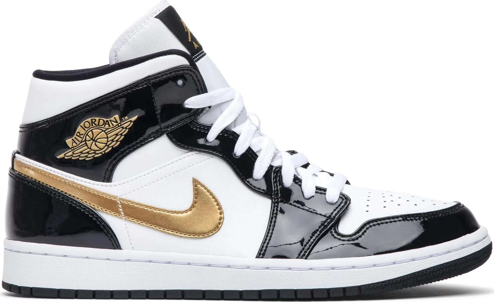 Air Jordan 1 Mid SE "PATENT GOLD"