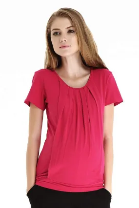 Alma Blouson Nursing Top Red