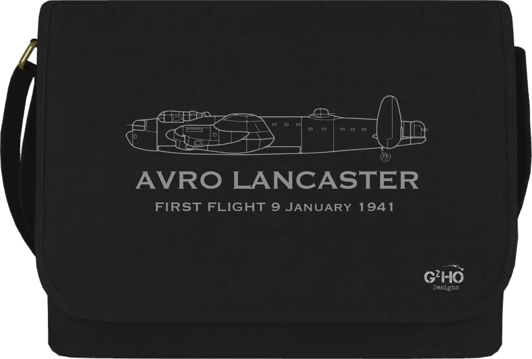 Avro Lancaster Classic First Flight Canvas Messenger Bag