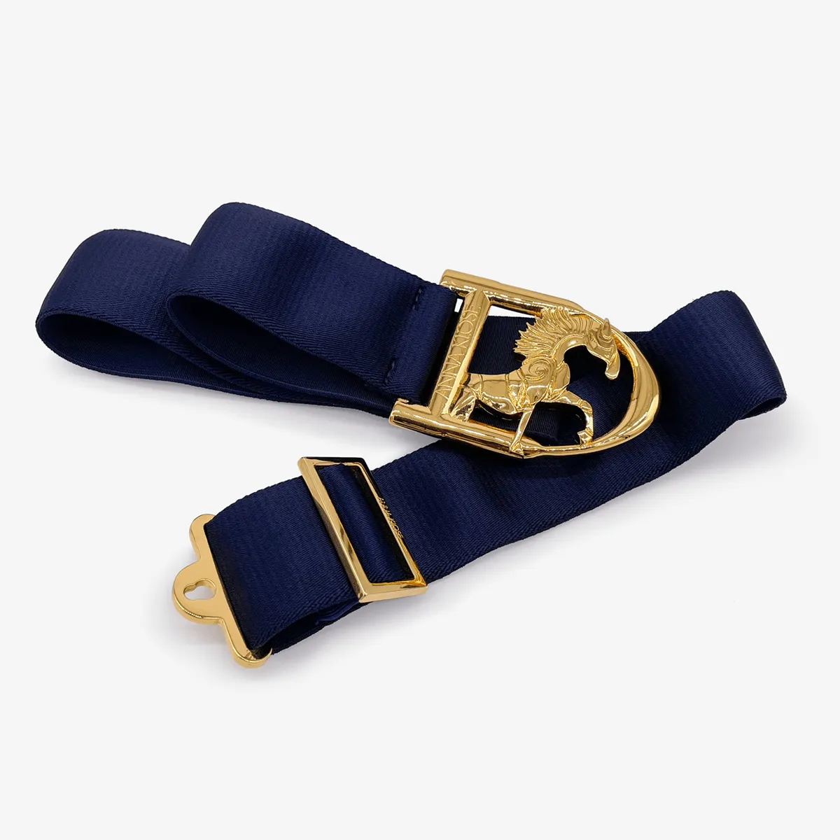 Belt "Oxford Blue" with golden Logo Badge