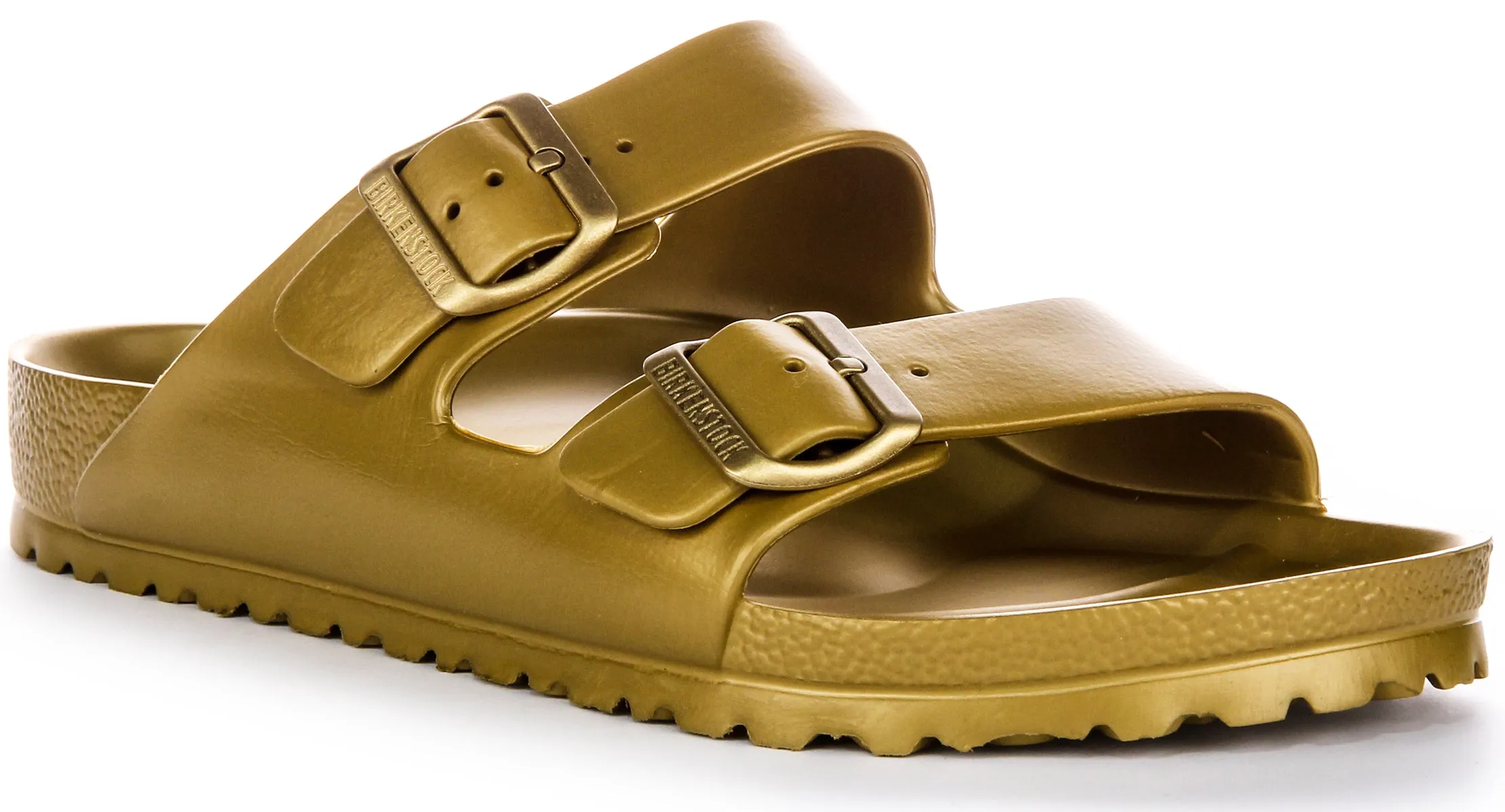 Birkenstock Arizona Eva In Gold | Narrow Fit