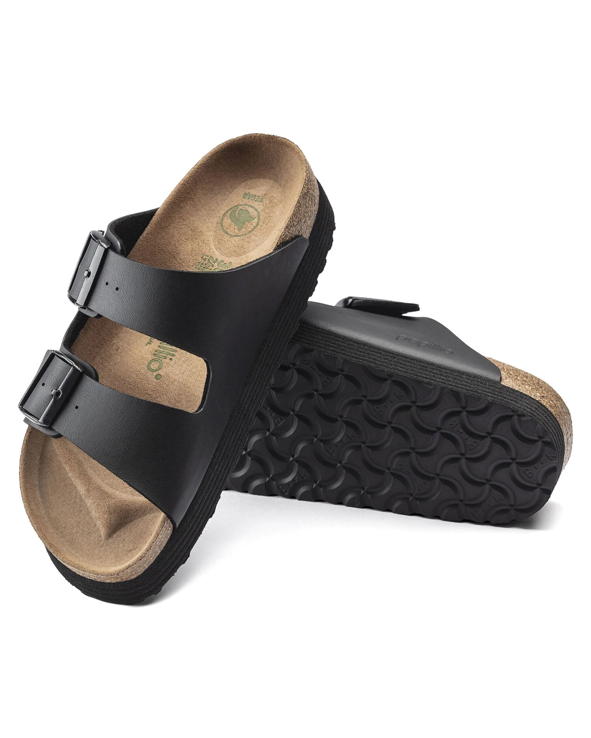 Birkenstock Arizona grooved black vegan Calzata Stretta