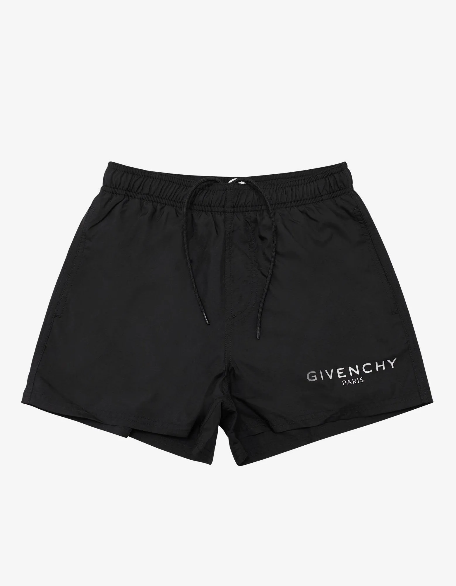 Black Classic Logo Short-Length Swim Shorts