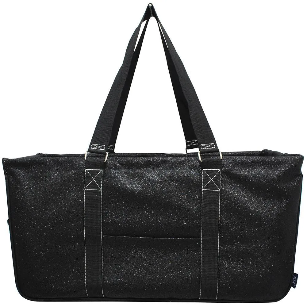 Black Glitter NGIL Utility Bag