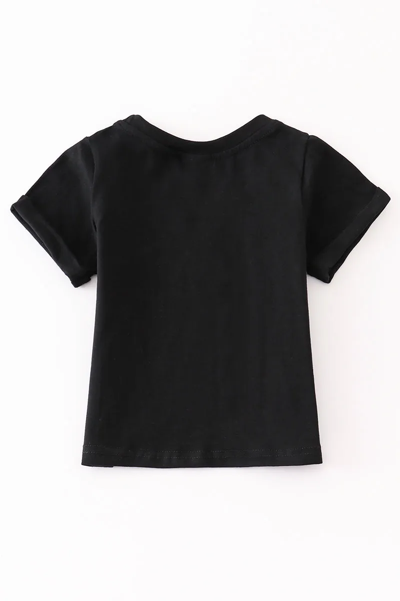 Black halloween witch girl top