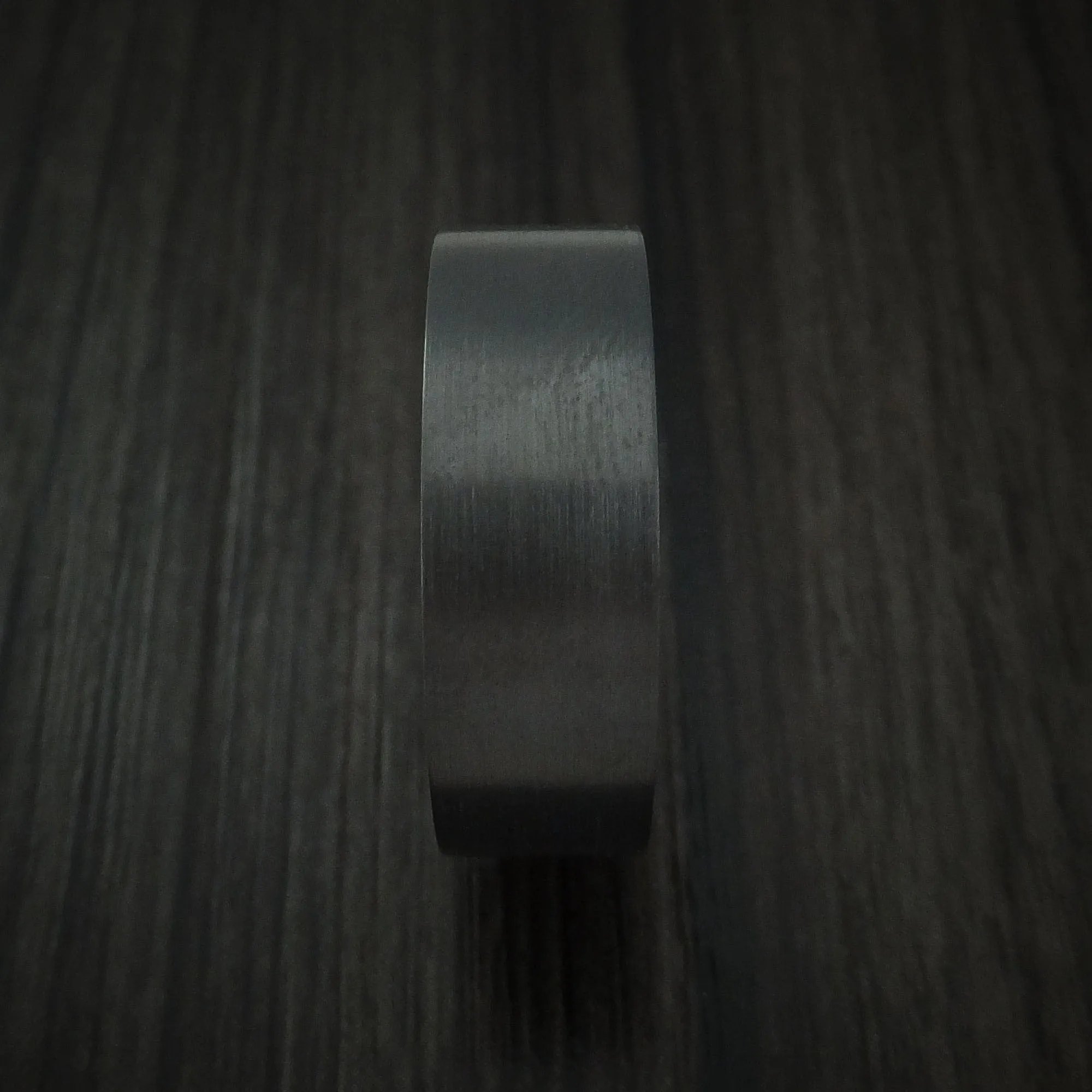 Black Zirconium and Hardwood Sleeve Men's Ring Custom Made