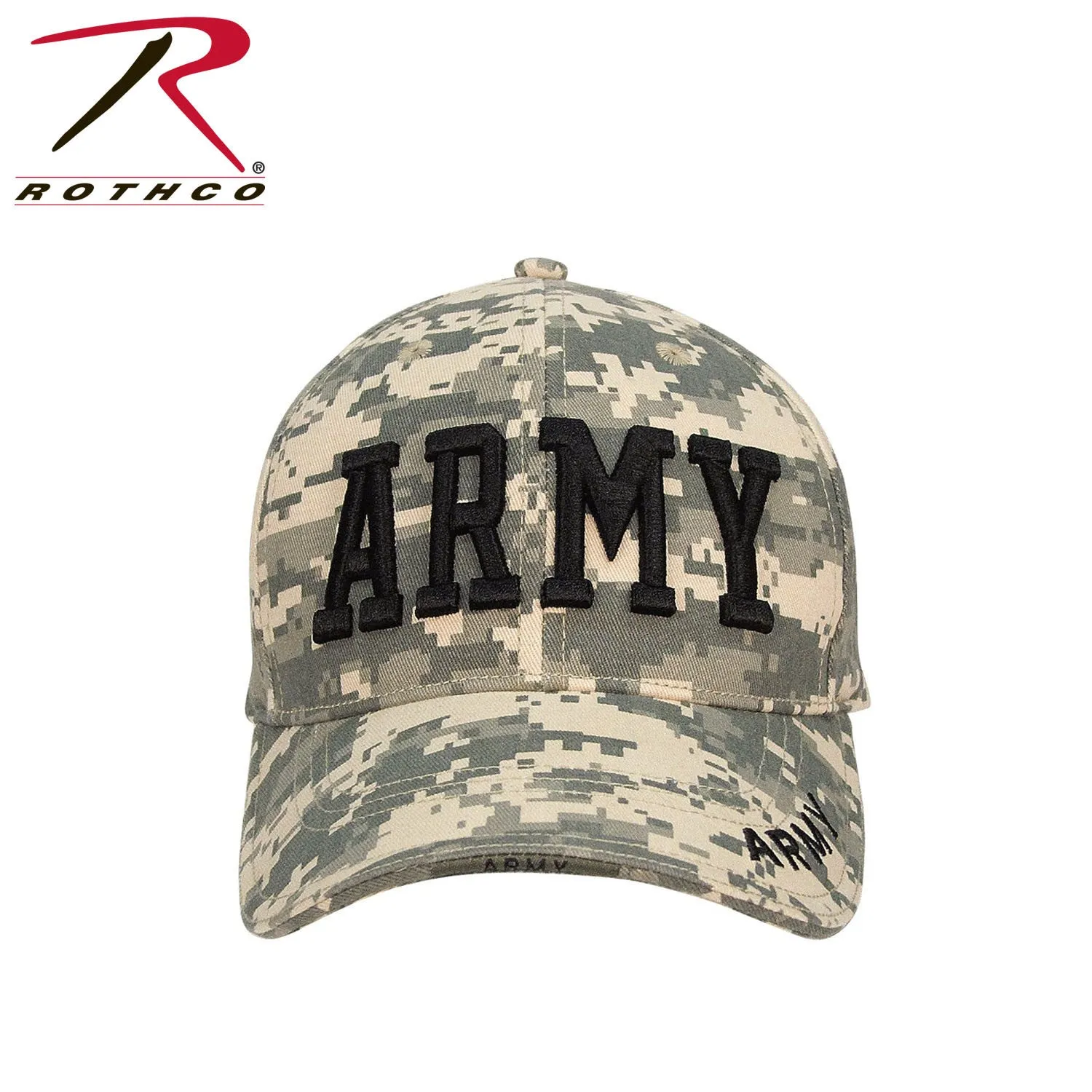 Deluxe Army Embroidered Low Profile Insignia Cap