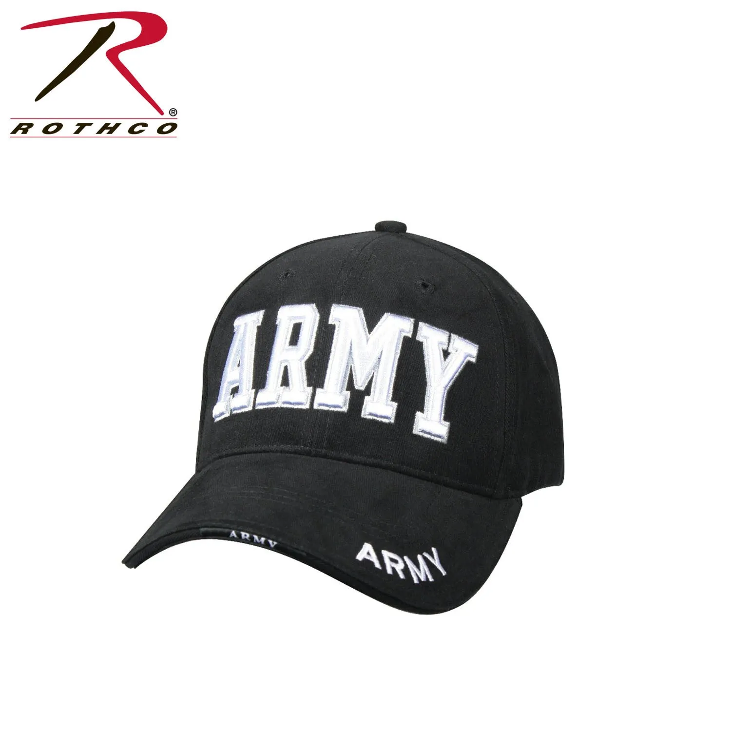 Deluxe Army Embroidered Low Profile Insignia Cap