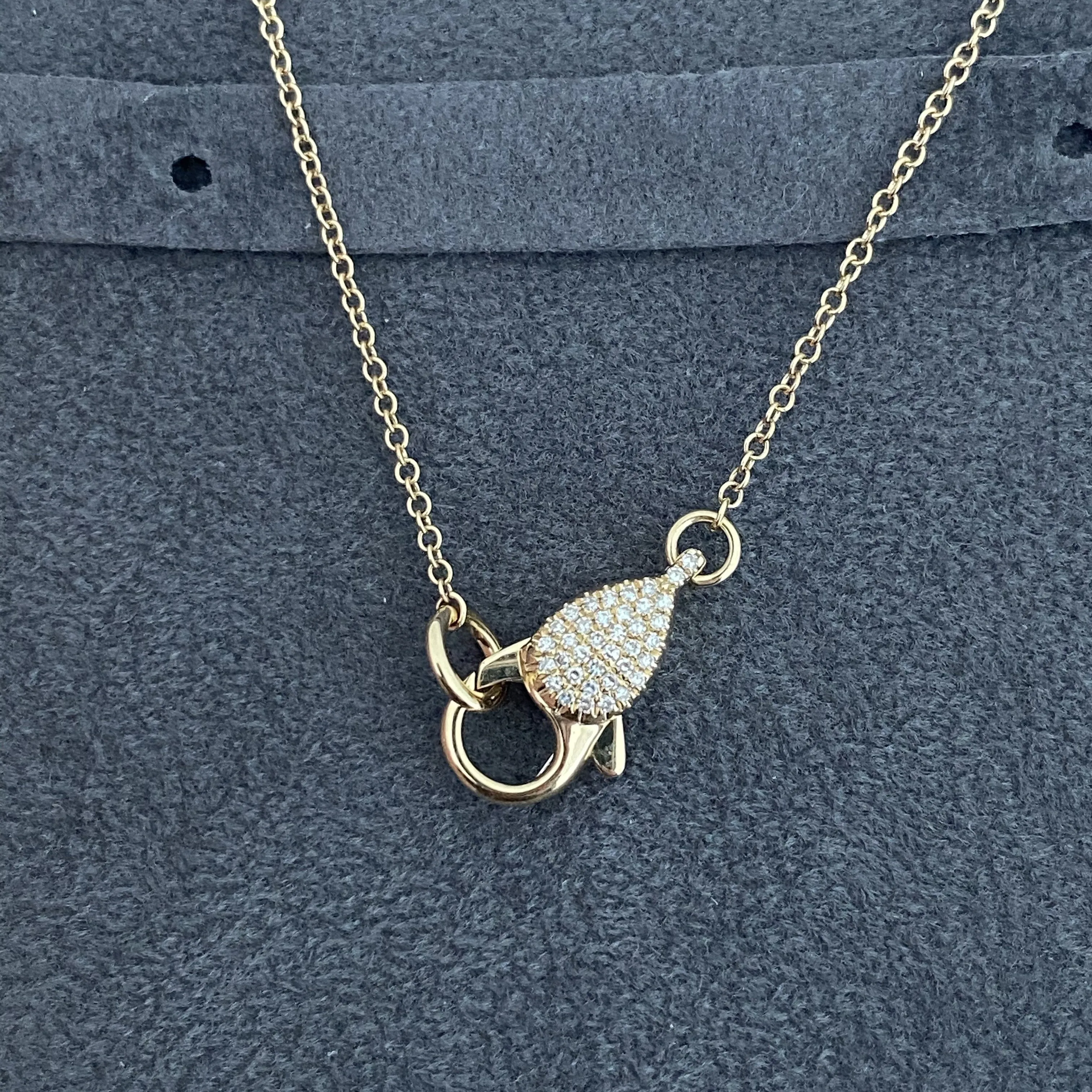 Diamond Lobster Necklace