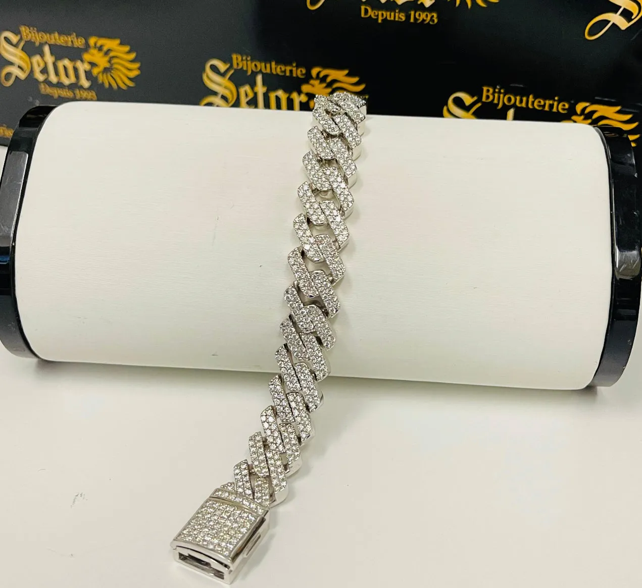 Diamond Monaco bracelet