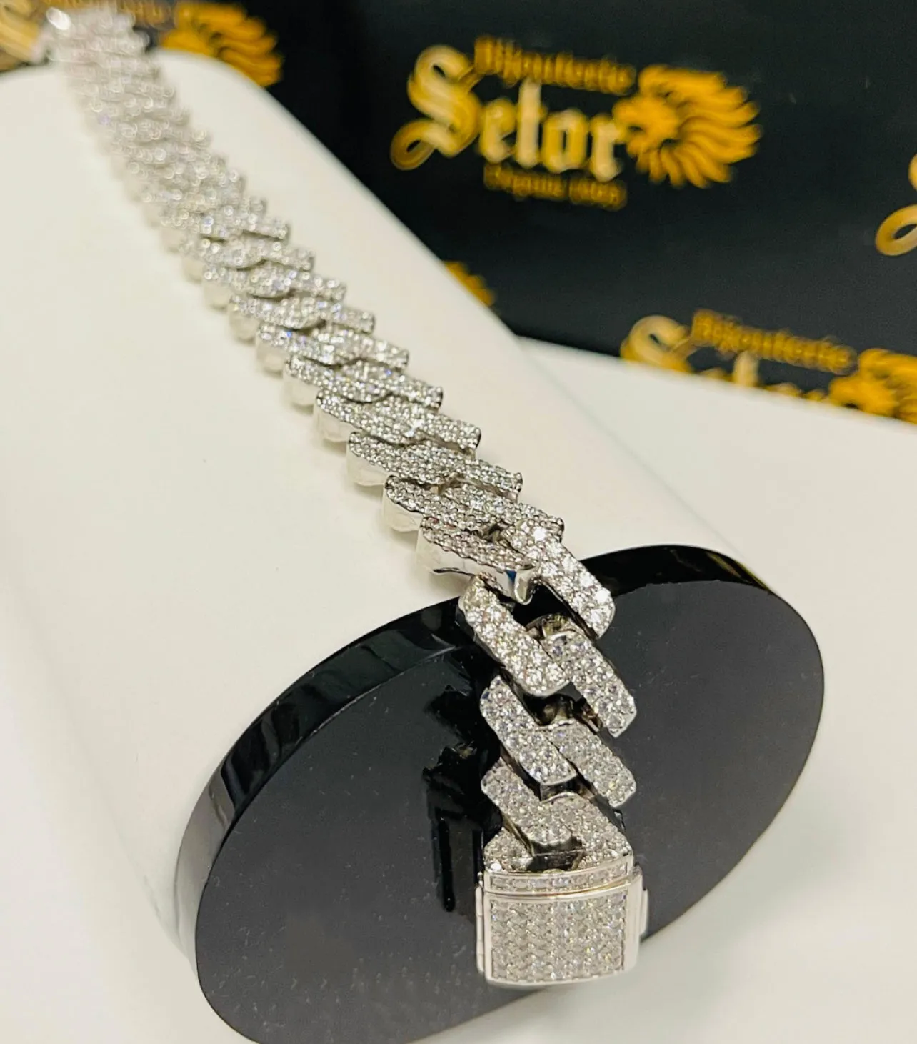 Diamond Monaco bracelet