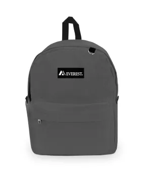 EVEREST CLASSIC LAPTOP BACKPACK W/ SIDE POCKET - DARK GREY