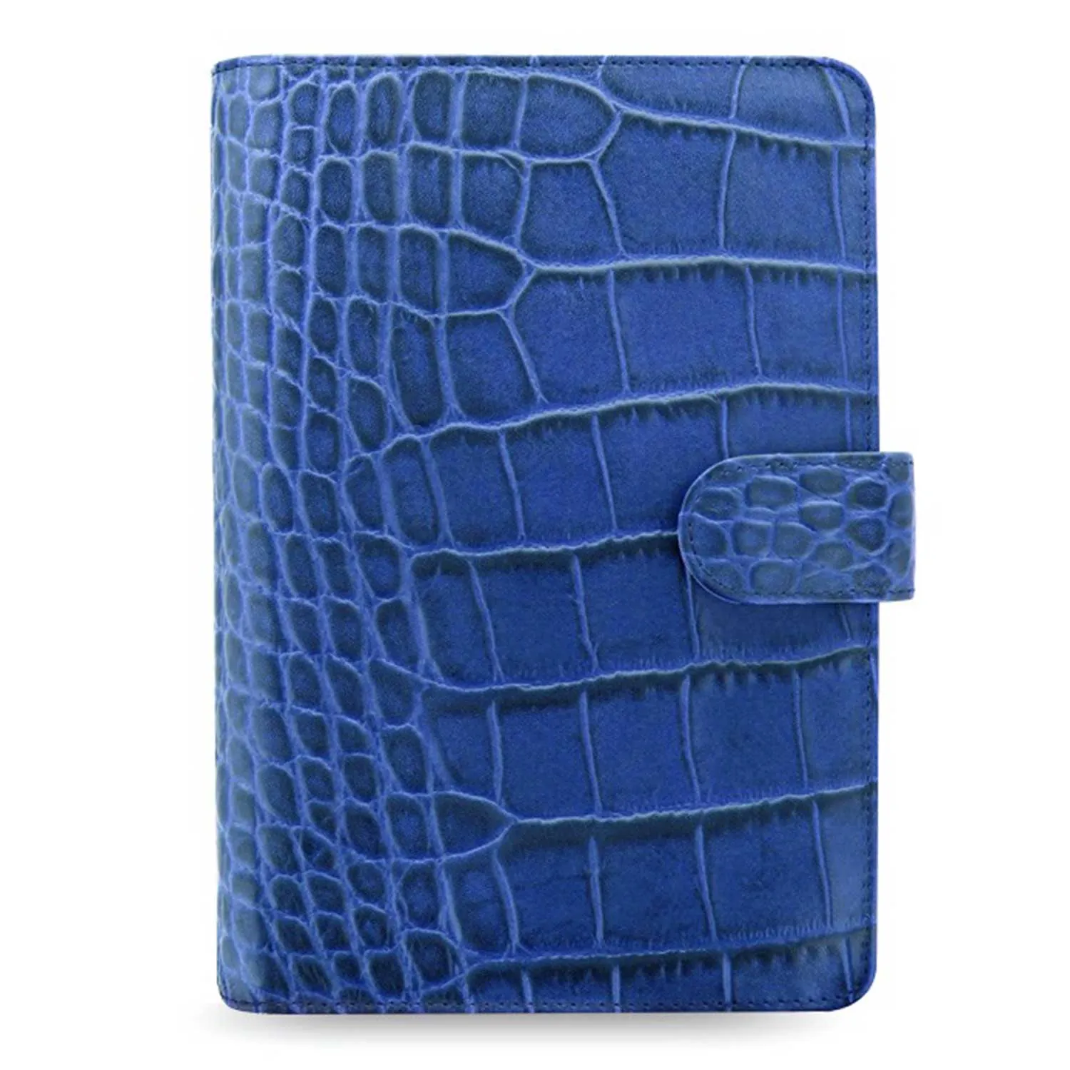 Filofax Classic Croc Print Personal Indigo Leather Organizer Agenda 2024