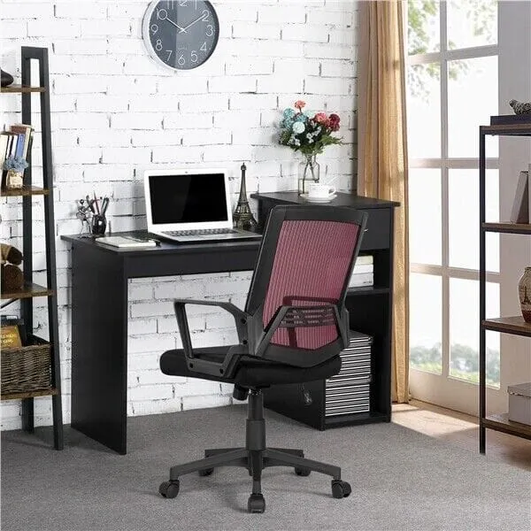 FlexVybe™ Ergonomic Mesh Office Chair: Mid-Back Task Computer Chair with Wheels