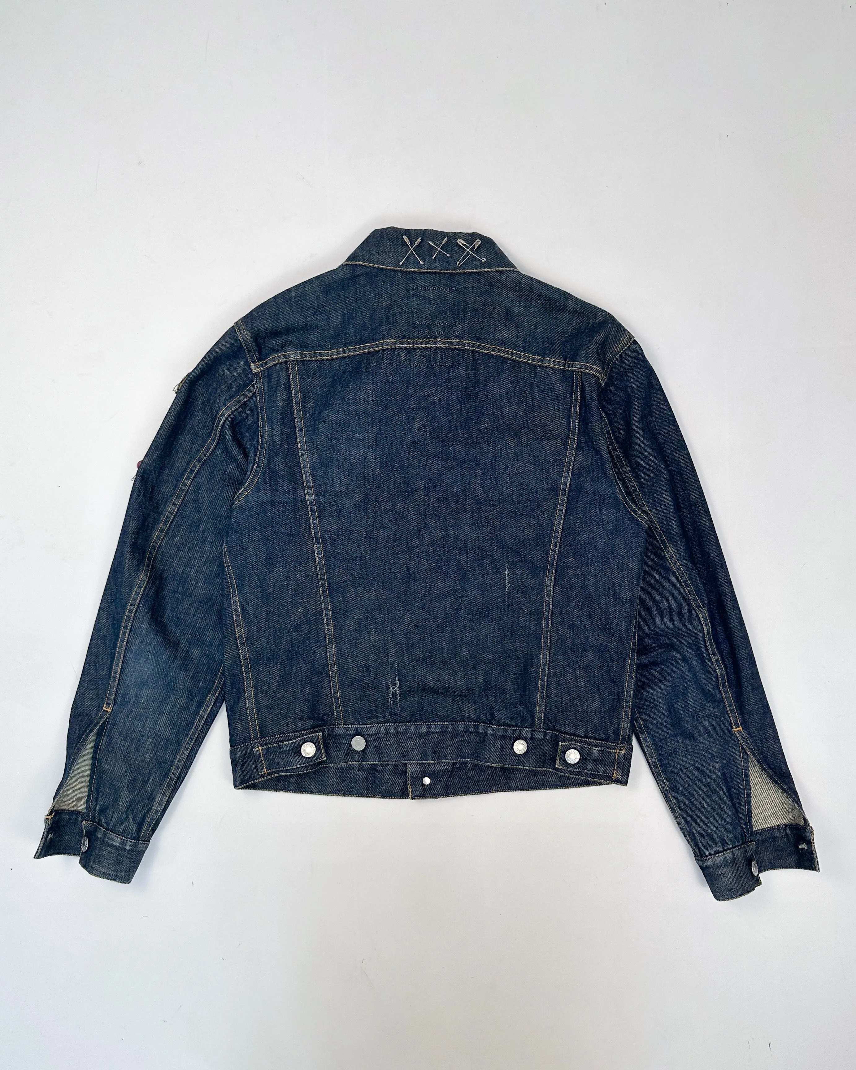 Helmut Lang Custom Distressed Classic Denim Jacket 1999