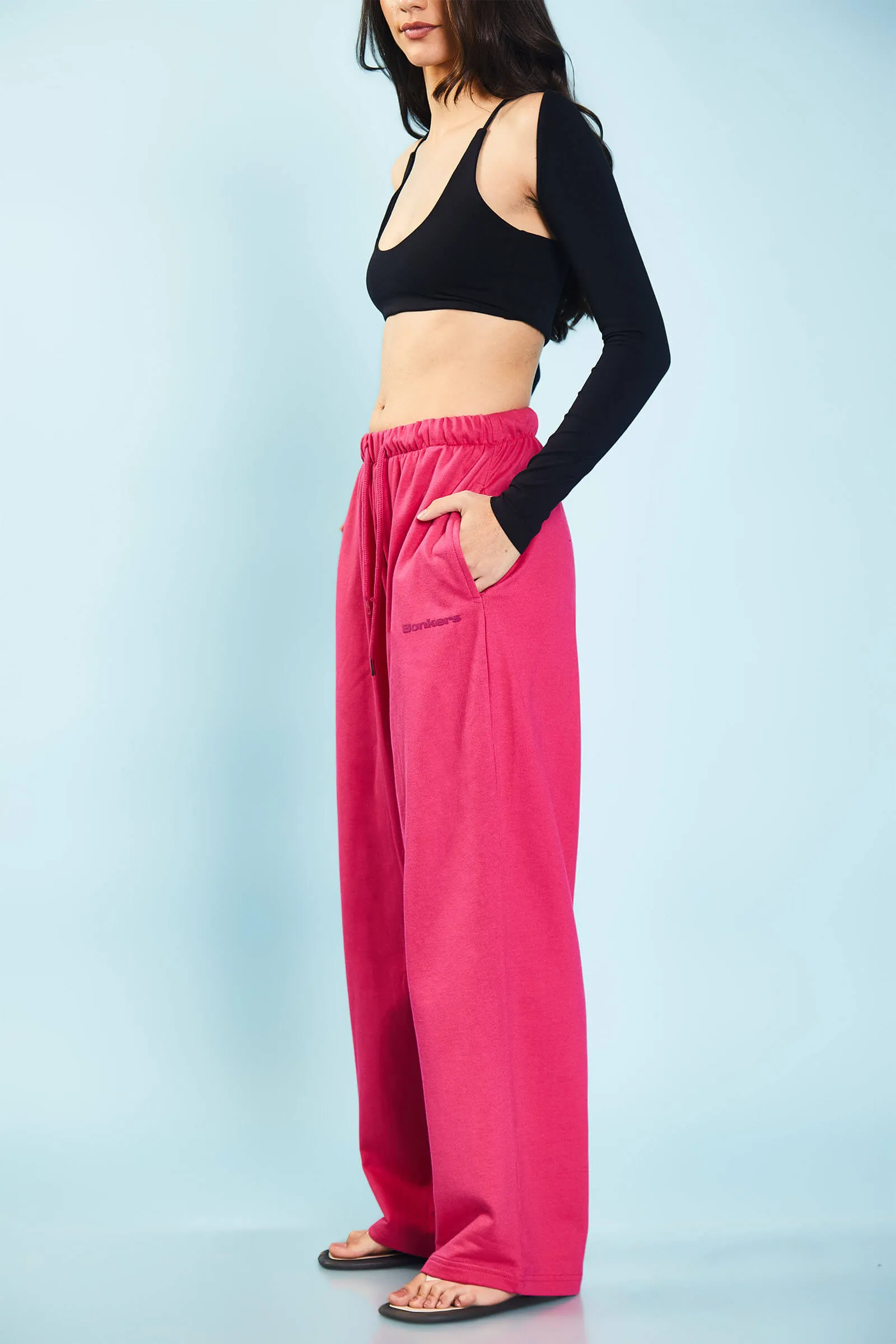 Hot Pink Loose Fit Joggers