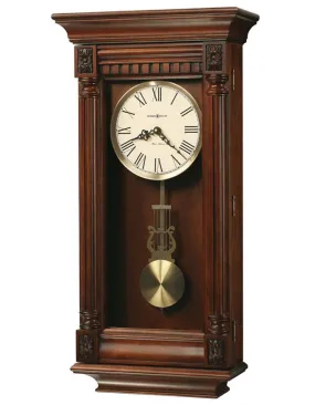 Howard Miller Lewisburg Chiming Pendulum Wall Clock - Tuscany Cherry Finish