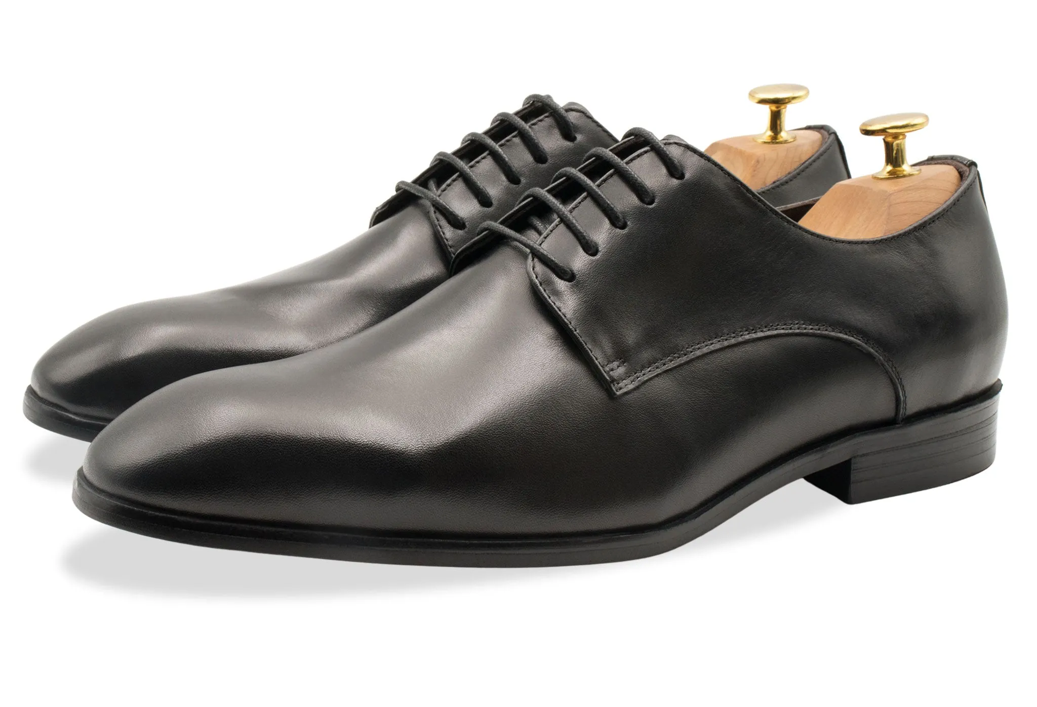 Ibarreta Semi-Wholecut Black Derby