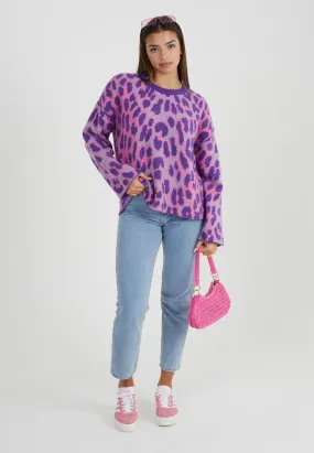 Jersey - Knitwear | Pink/Lilac Animal | BZZ012