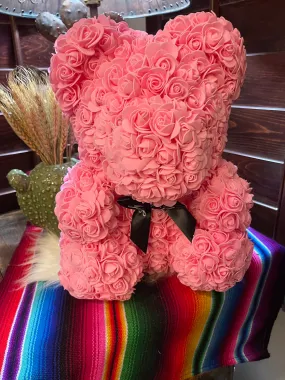 Large pink Rose bear