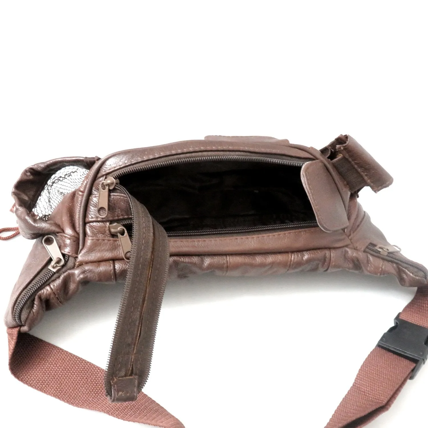 Large Unisex Leather Fanny Pack -Assorted Colors