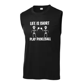 Life is Short Skeletons | Men's Sleeveless Athletic Shirt | 100% Polyester