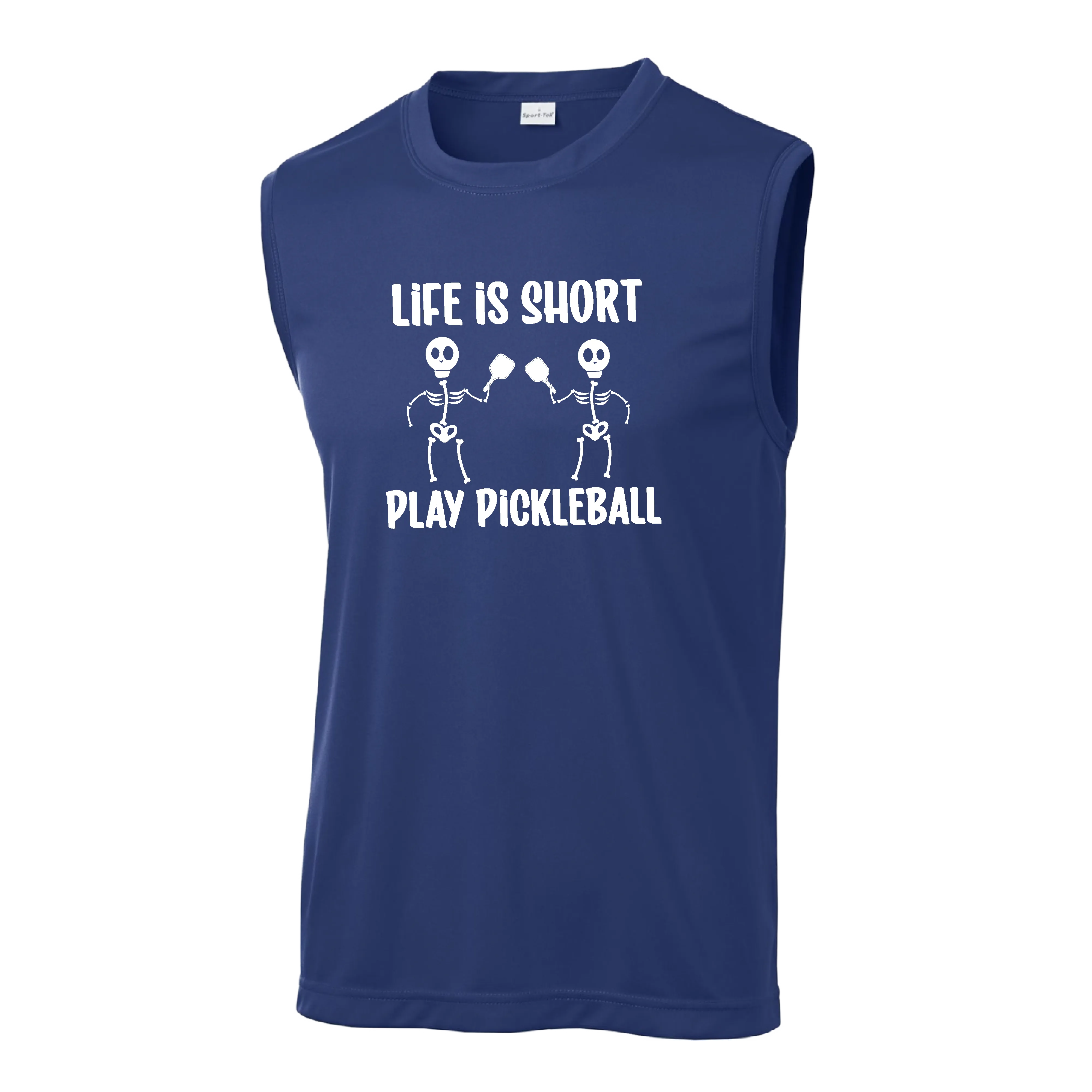 Life is Short Skeletons | Men's Sleeveless Athletic Shirt | 100% Polyester