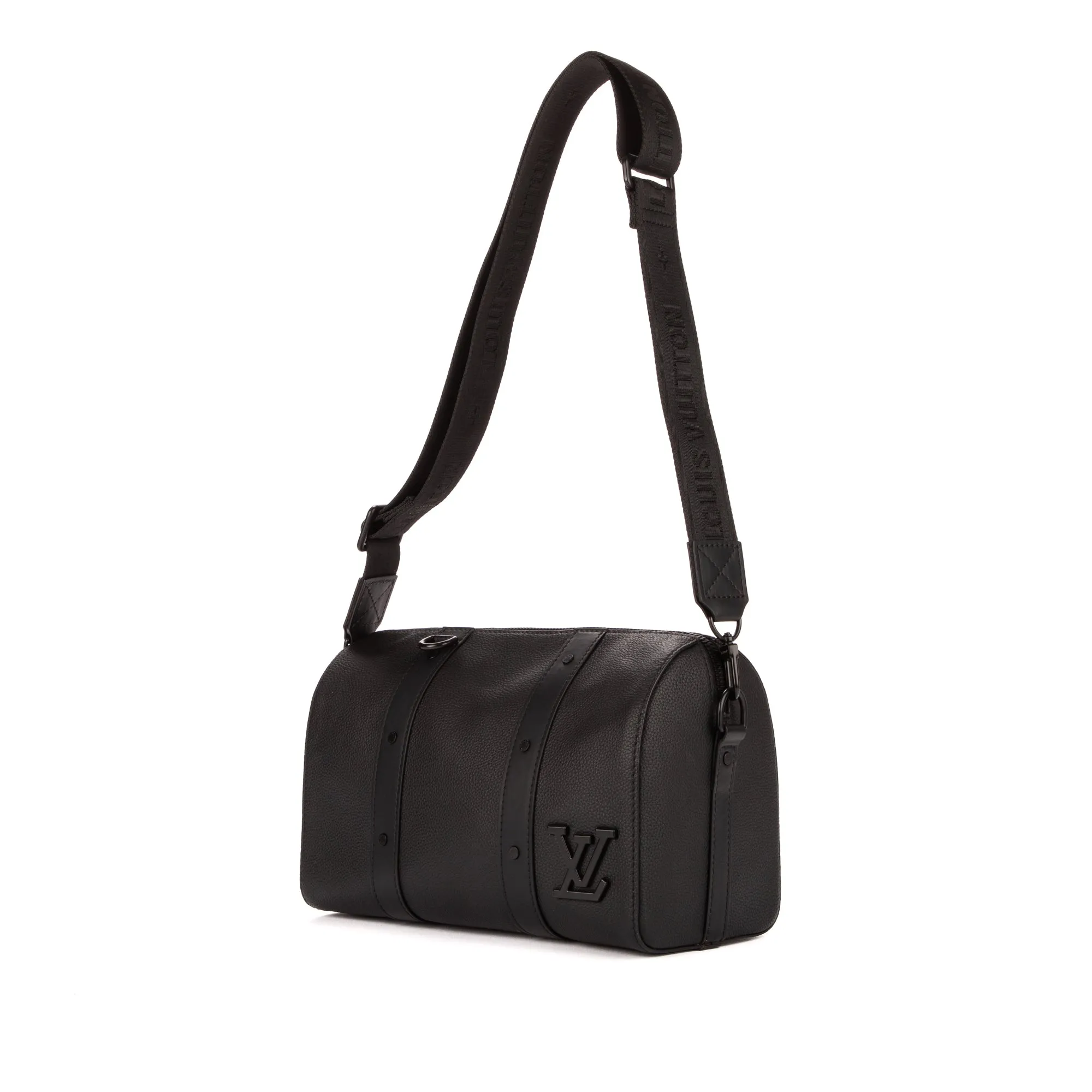 Louis Vuitton Aerogram City Keepall Black Calfskin