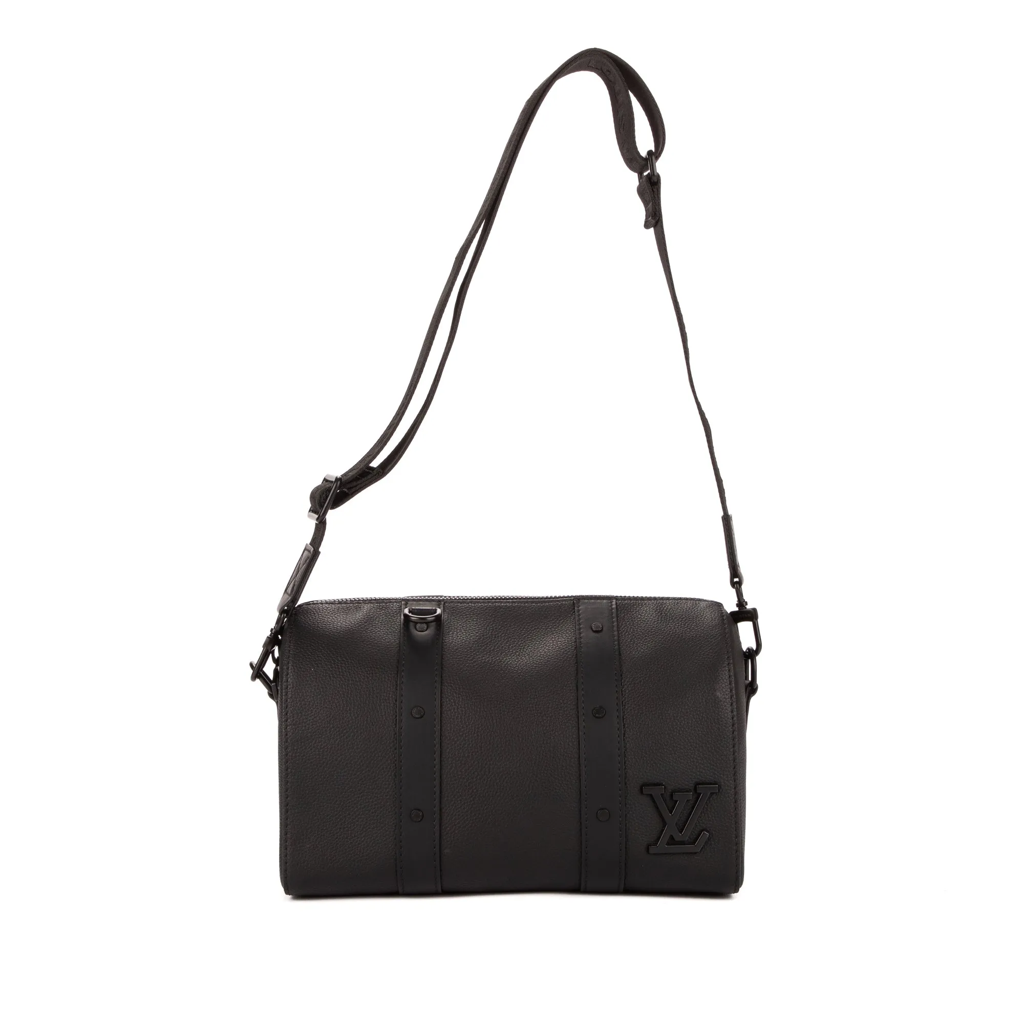 Louis Vuitton Aerogram City Keepall Black Calfskin