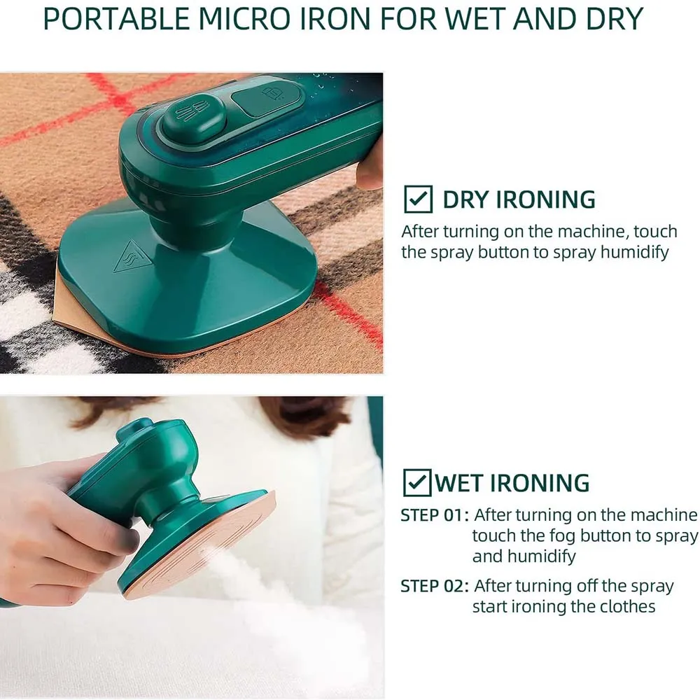 Mini Travel Iron Portable Handheld Clothes Travel Ironing Machine