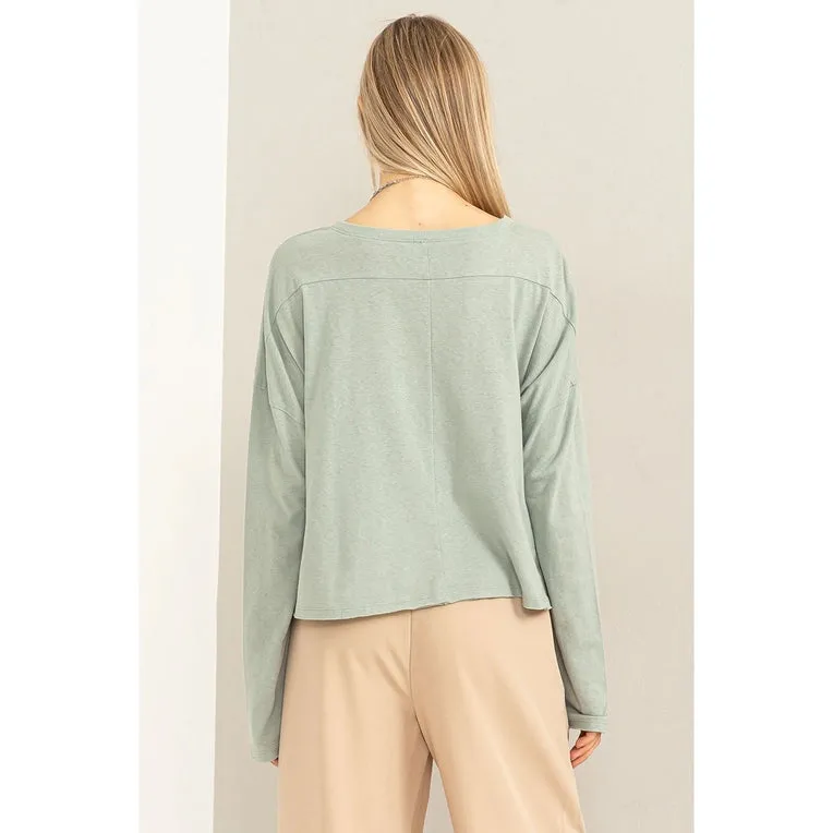 Mojito Oversized Shirt - Iceberg Green