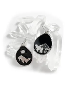 Mountain Range Enamel Earrings