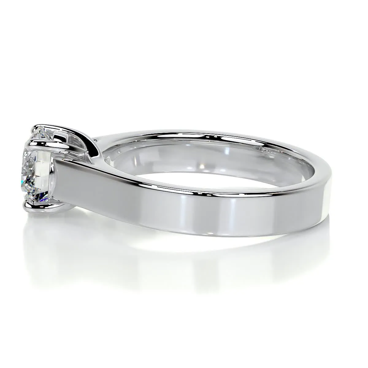 Nola Diamond Engagement Ring -18K White Gold