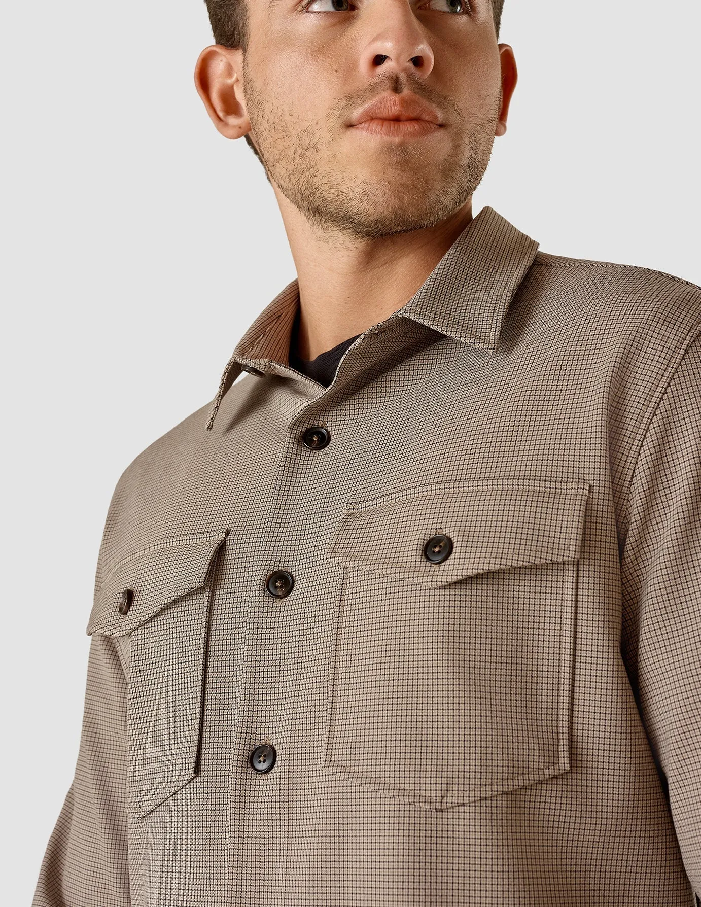 Overshirt Mini Brown Check