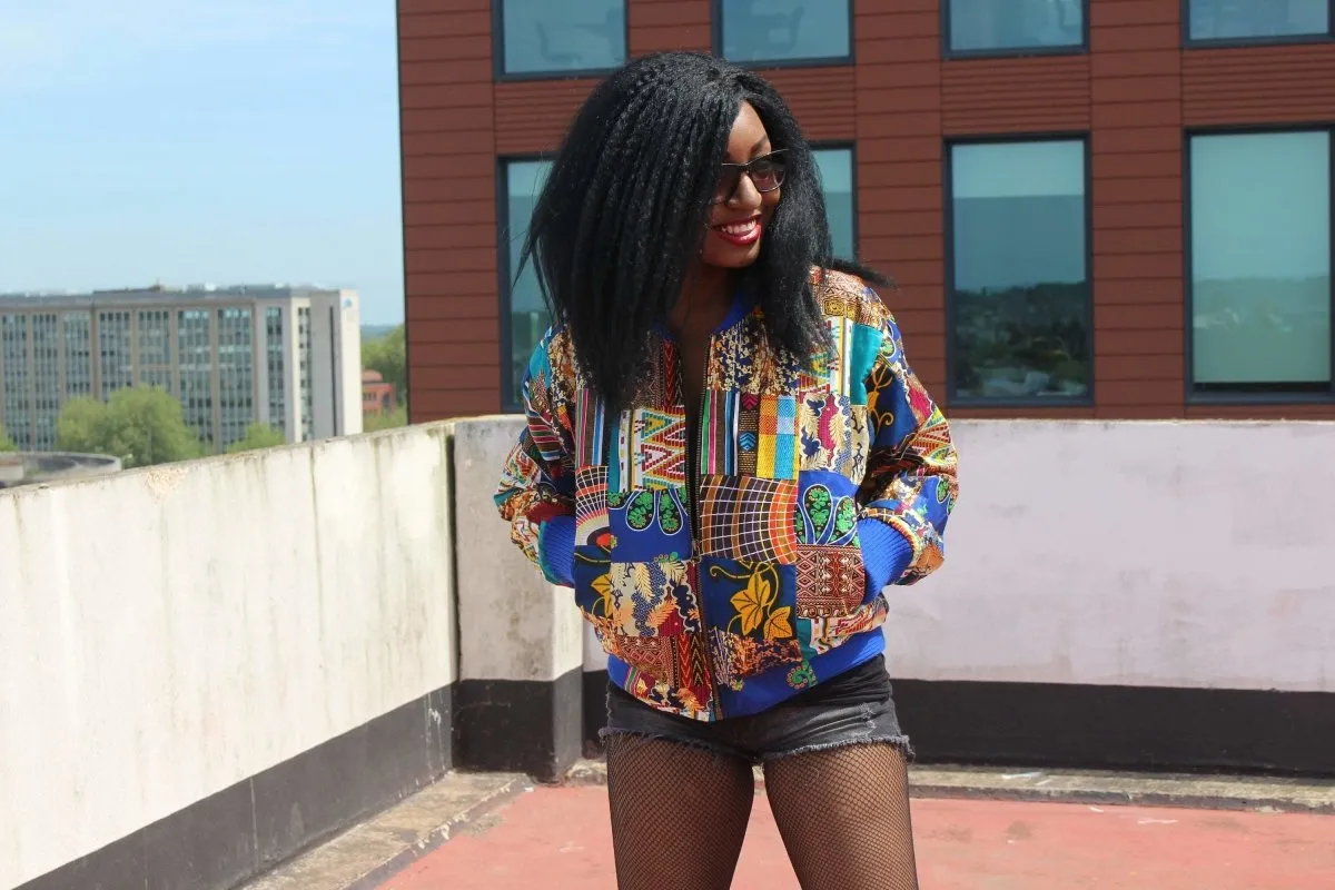 Patchwork Jacket in Ankara - Festival Jacket