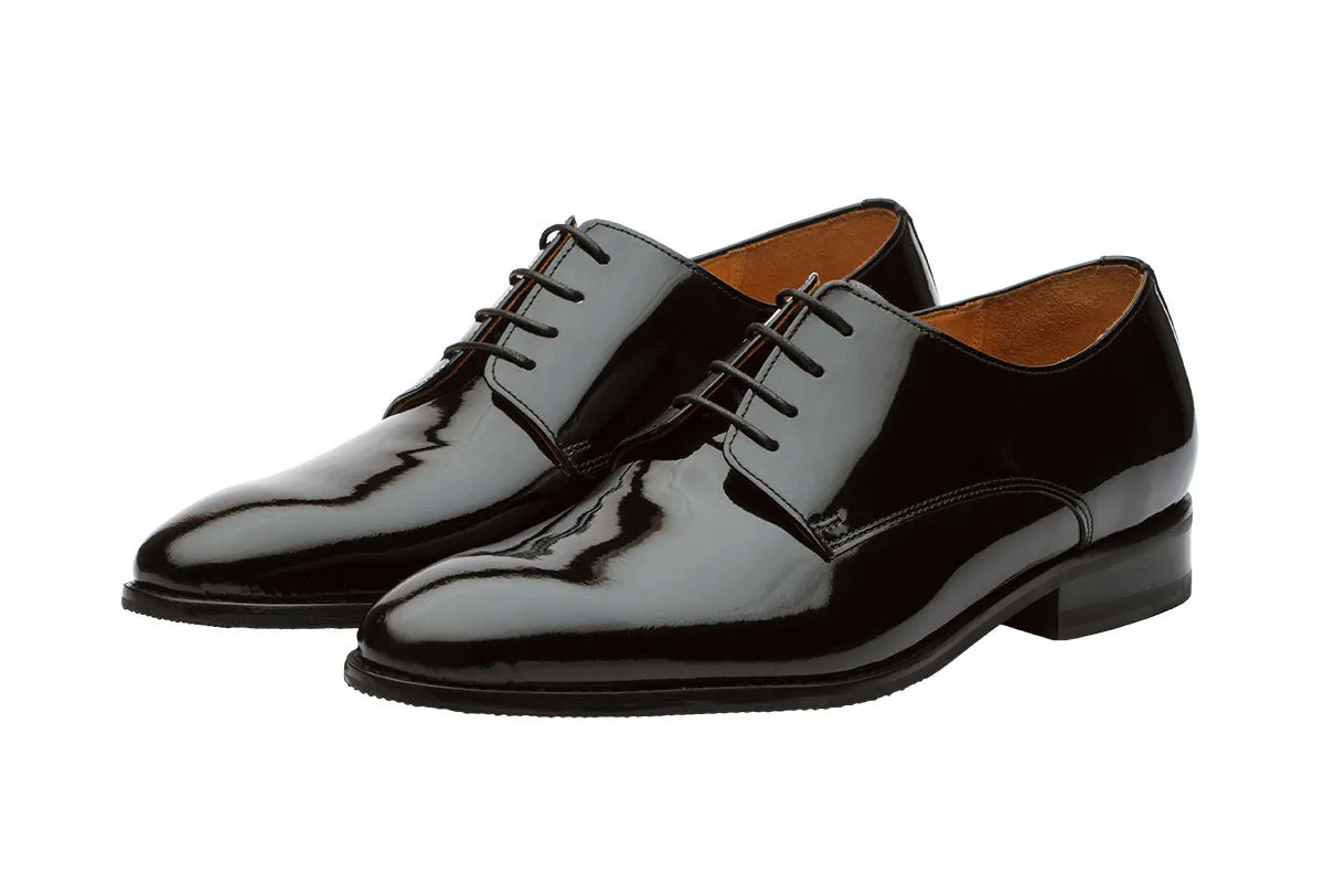 Plain Vamp Derby –Patent Black