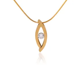 PT128G B.Tiff Deziras Gold Plated Stainless Steel Pendant Necklace