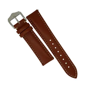 Quick Release Classic Leather Watch Strap in Tan