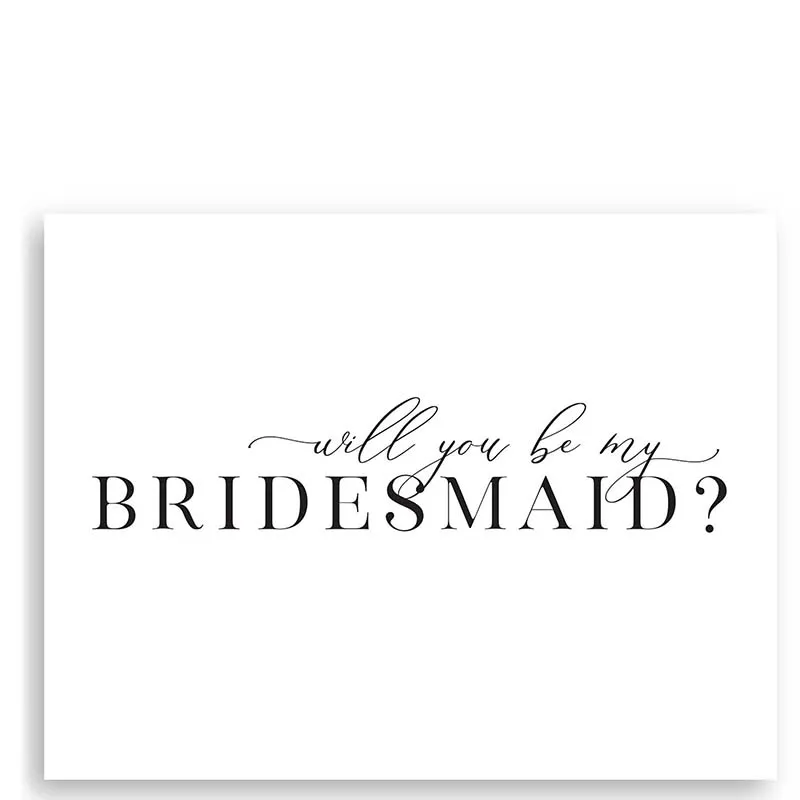 TEA AND BECKY | Will You Be My Bridesmaid Greeting Card