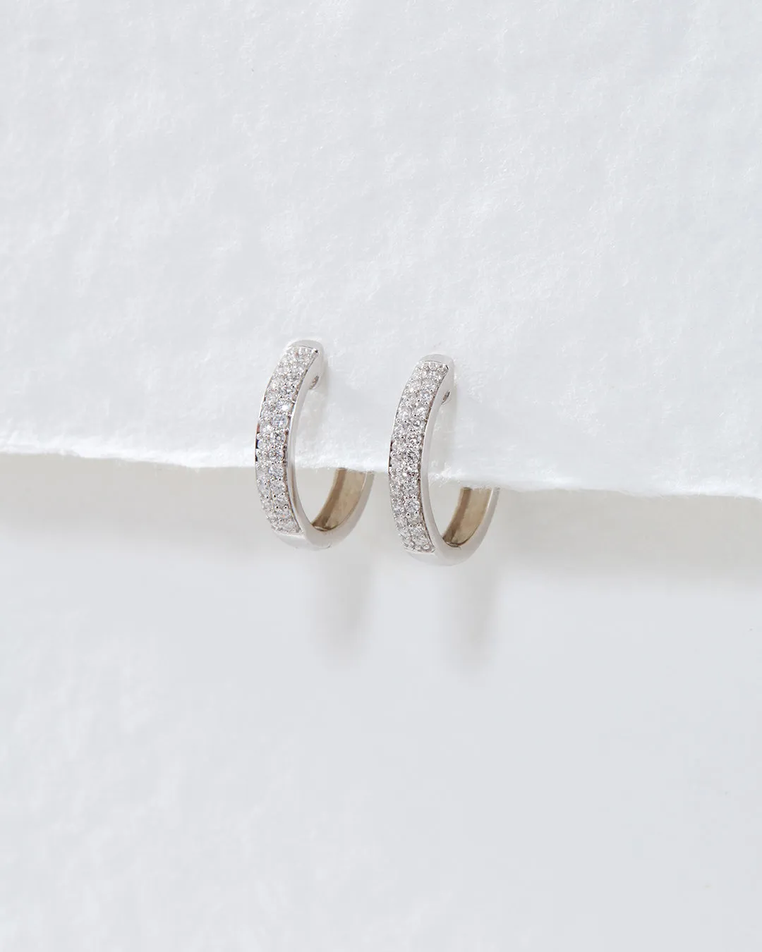 The Super Shimmer Diamond Hoops (16.5mm)