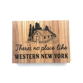 There's No Place Like WNY Wooden Sign